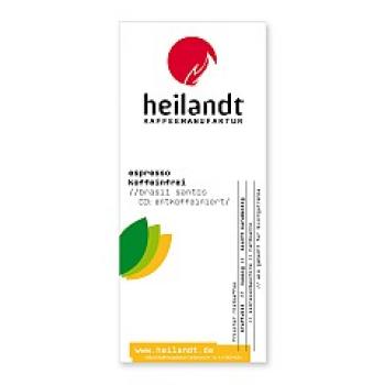Heilandt Espresso Koffeinfrei // Brasil Santos Heilandt Espresso Koffeinfrei // Brasil Santos