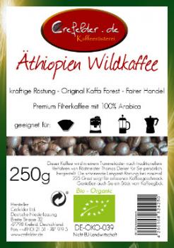 Kaffeerösterei Crefelder Wildkaffee Äthiopien - BIO Kaffeerösterei Crefelder Wildkaffee Äthiopien - BIO