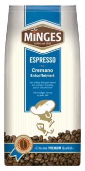 Minges Kaffeerösterei Espresso Cremano Entcoffeiniert Minges Kaffeerösterei Espresso Cremano Entcoffeiniert
